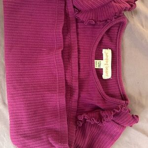Jumping Beans Magenta Ruffle Sleeve Top